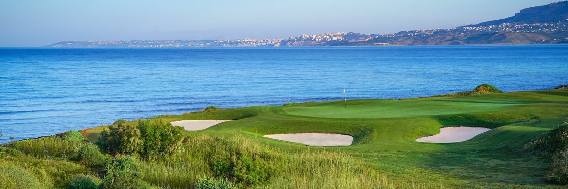 SCIACCA, ITALY - MAY 12: A general view of the seventh hole prior to the third round of the The Rocco Forte Open at the Verdura Gol Resort on May 12, 2018 in Sciacca, Italy. (Photo by Stuart Franklin/Getty Images) SCIACCA, ITALY - MAY 12: A general view of the seventh hole prior to the third round of the The Rocco Forte Open at the Verdura Gol Resort on May 12, 2018 in Sciacca, Italy. (Photo by Stuart Franklin/Getty Images)