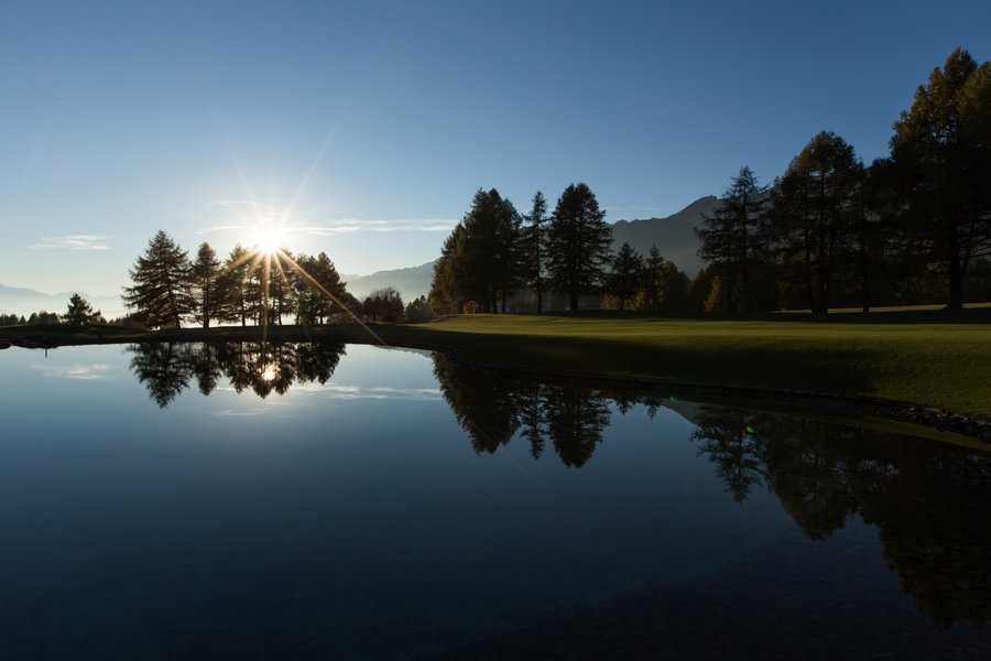 10th lake at sunset